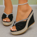 Fiorella Bow Wedges