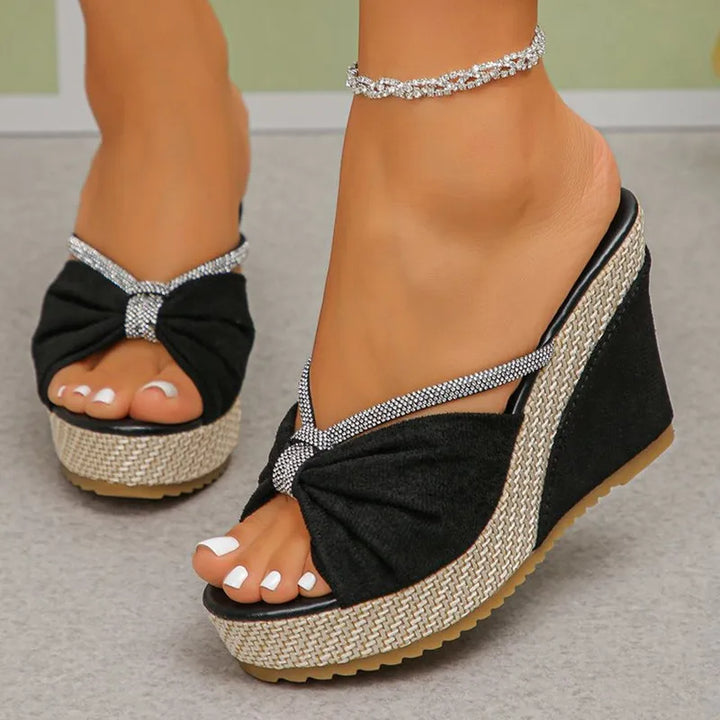 Fiorella Bow Wedges