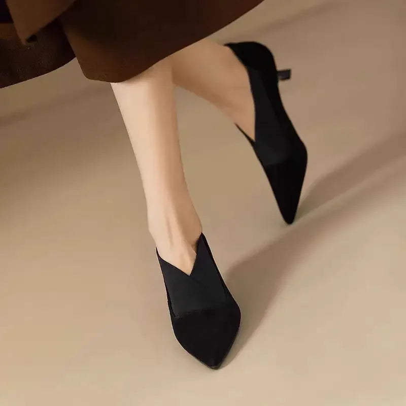 Elina Suede Heels