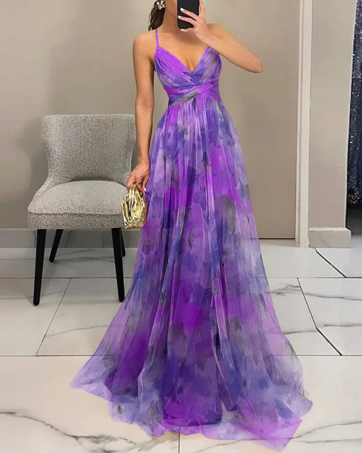 Priya - Enchanting Floral Print Maxi Dress