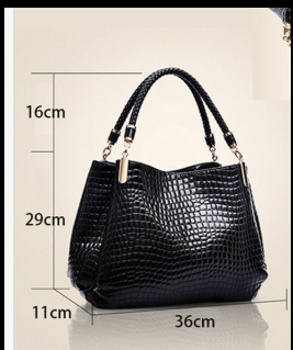 Montelisse - Crocodile Shoulder Bag