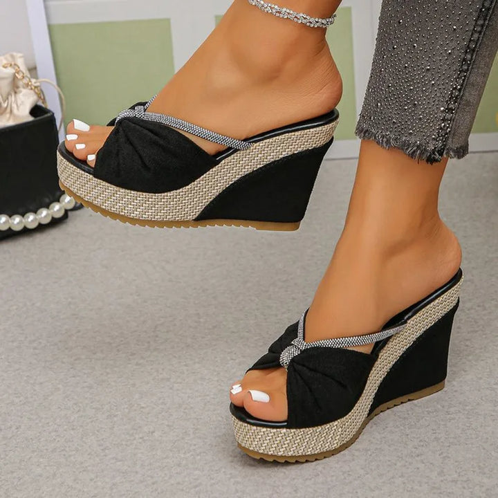 Fiorella Bow Wedges