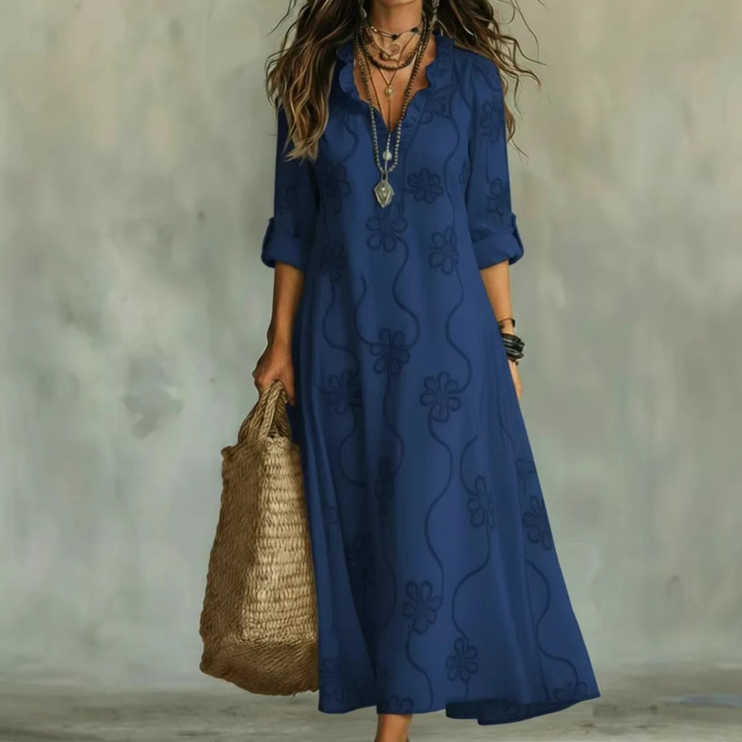 Aurevia - Long Summer Floral Dress