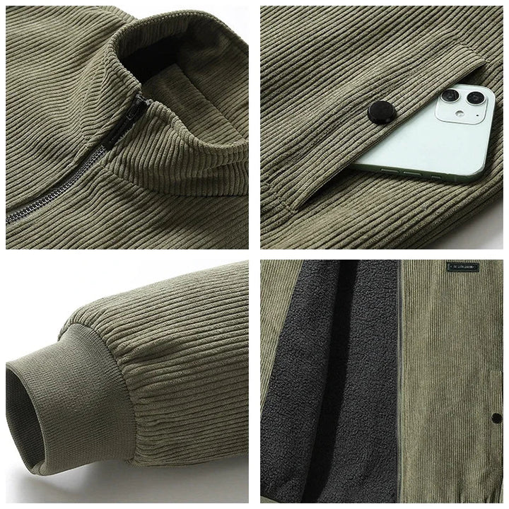 Ako | cord jacket with fleece lining