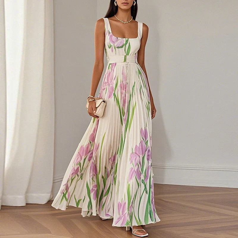 Suri - Floral A-Line Maxi Dress