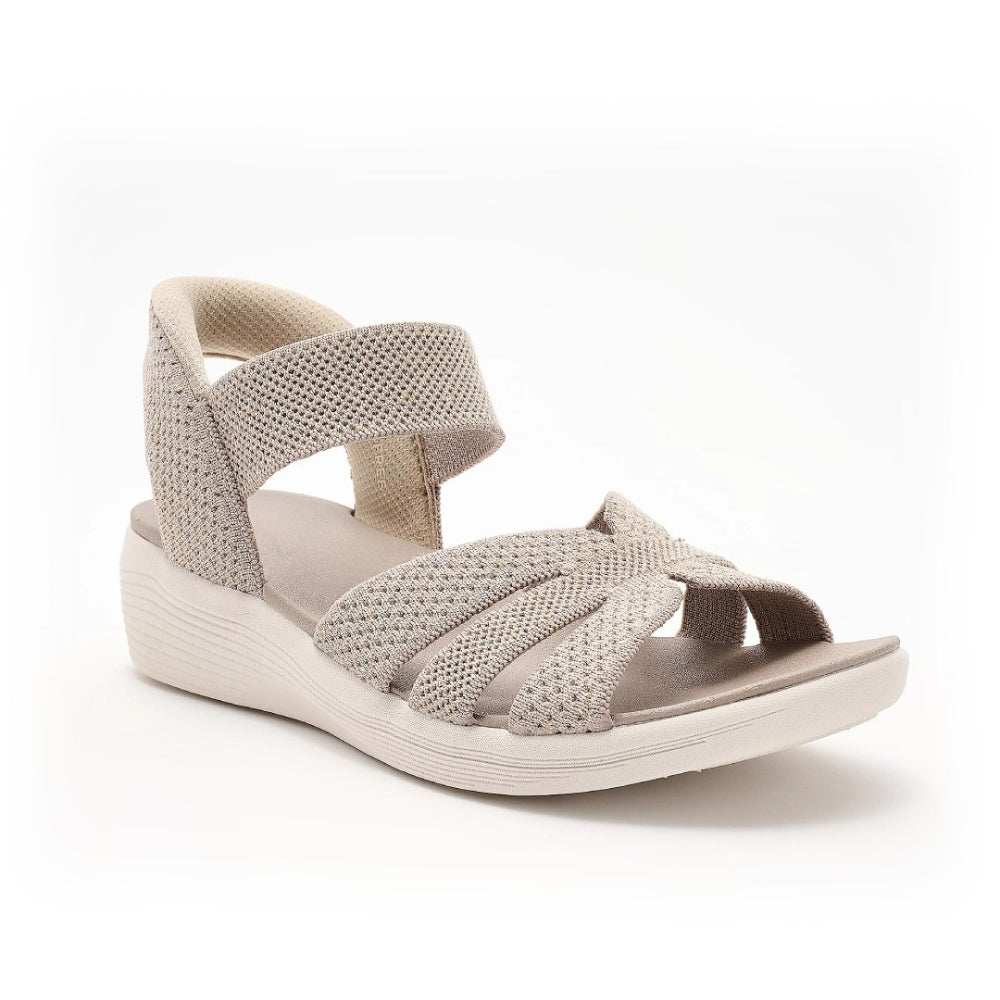 Lurexia Sequin Knit Wedge Sandals