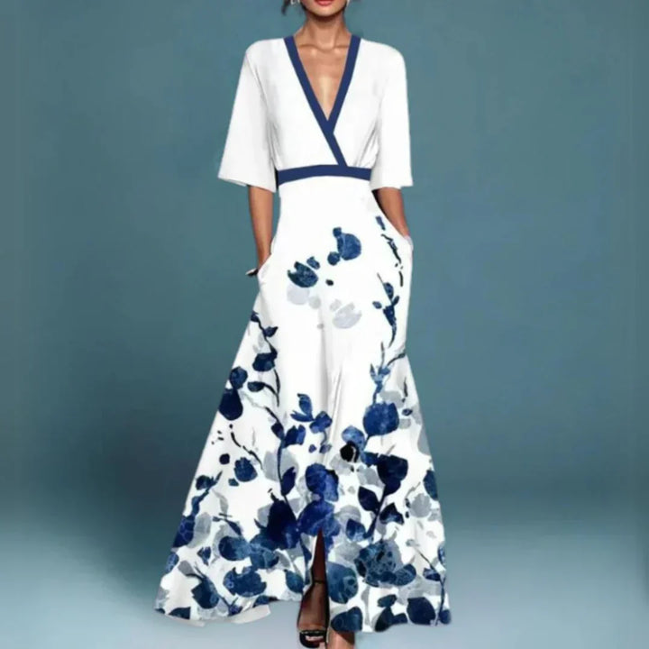 Amy™ | Elegant Maxi Dress with Floral Pattern