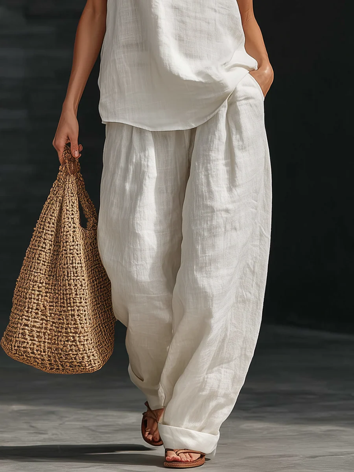 Nayla - Sleeveless Top & Wide-Leg Pants Set