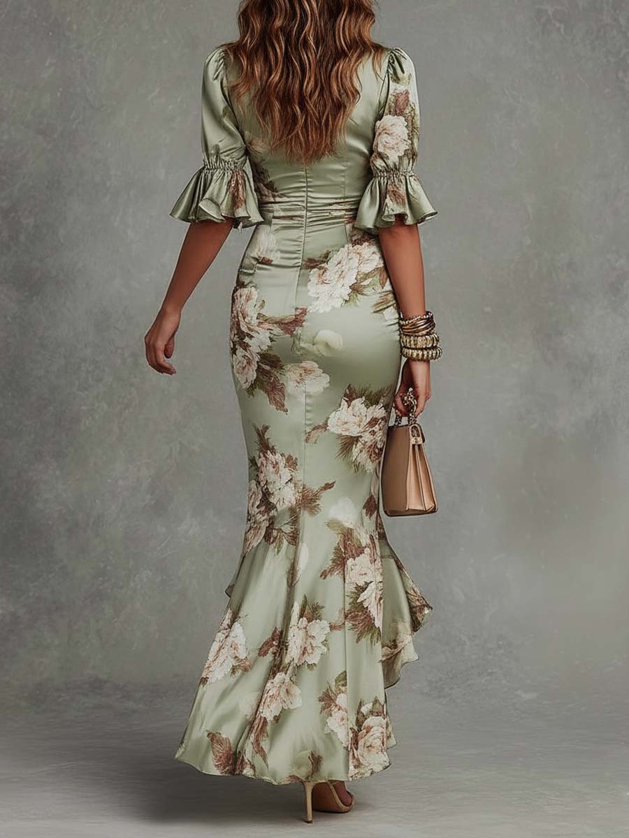 Violetta™ Floral Satin Dress