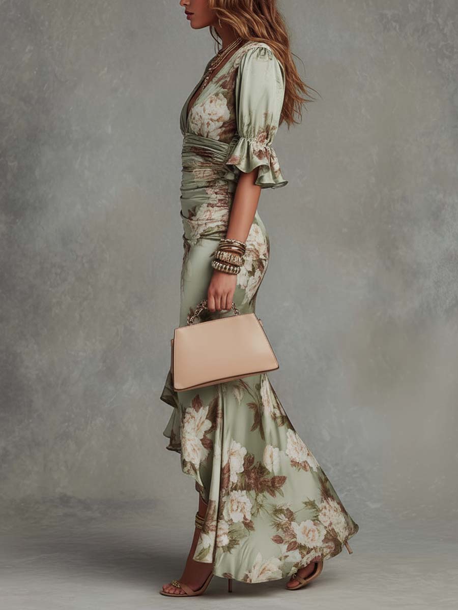 Violetta™ Floral Satin Dress