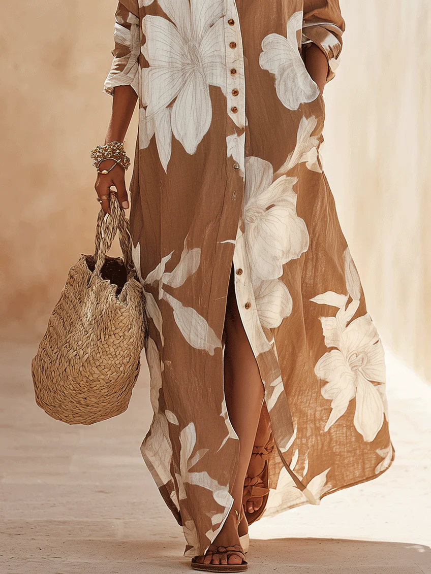 Rosabelle - Floral Chemisier Maxi Dress