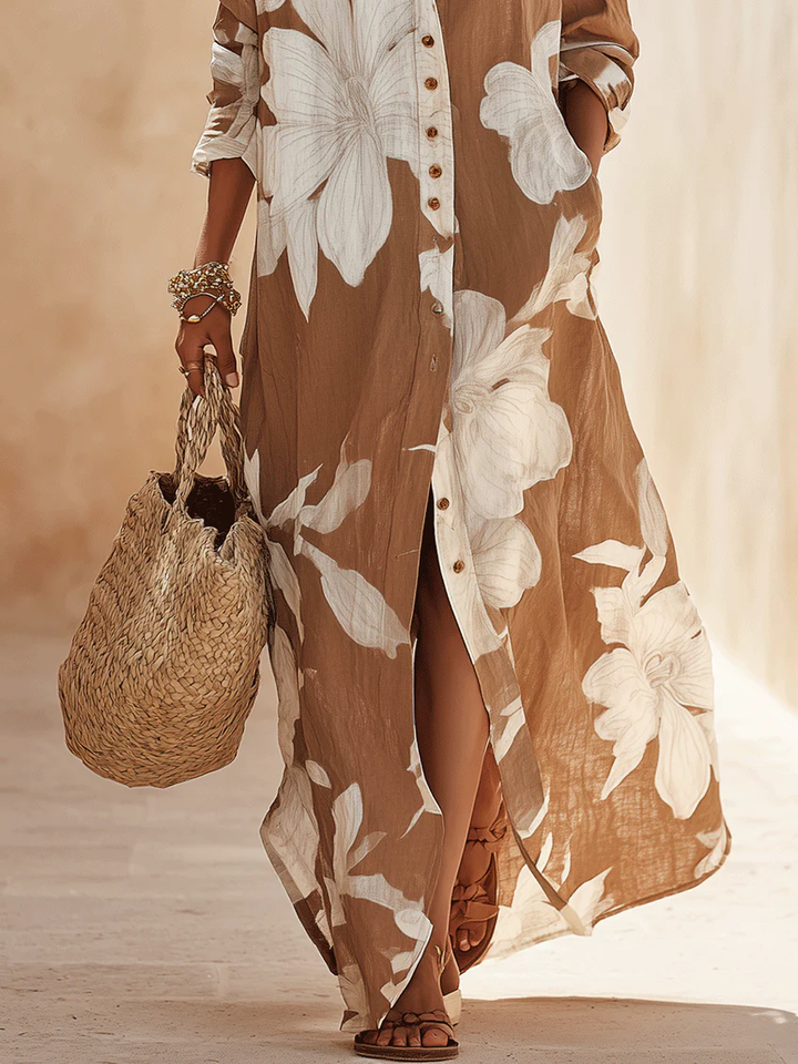 Rosabelle - Floral Chemisier Maxi Dress