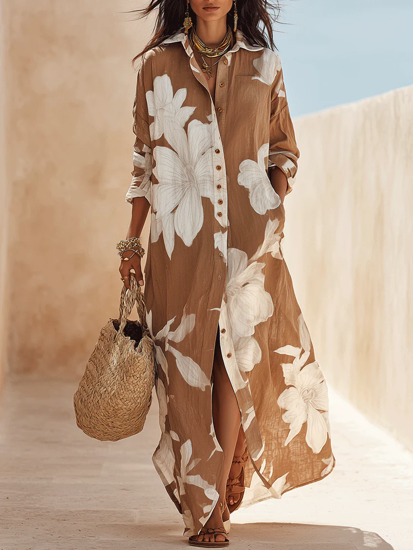 Rosabelle - Floral Chemisier Maxi Dress
