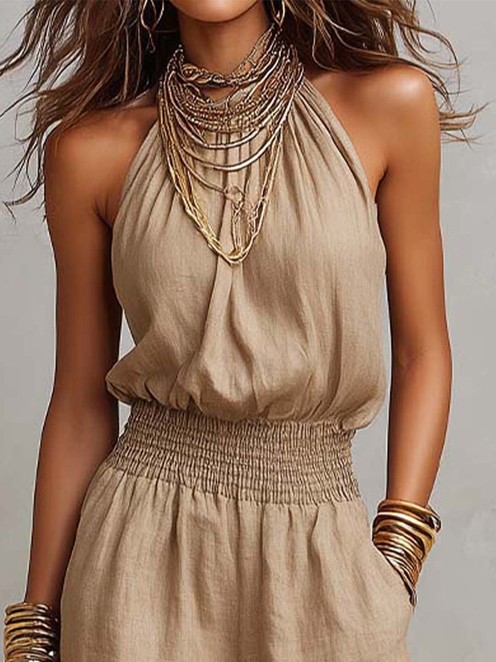 Fiora - Elegant Halter Jumpsuit