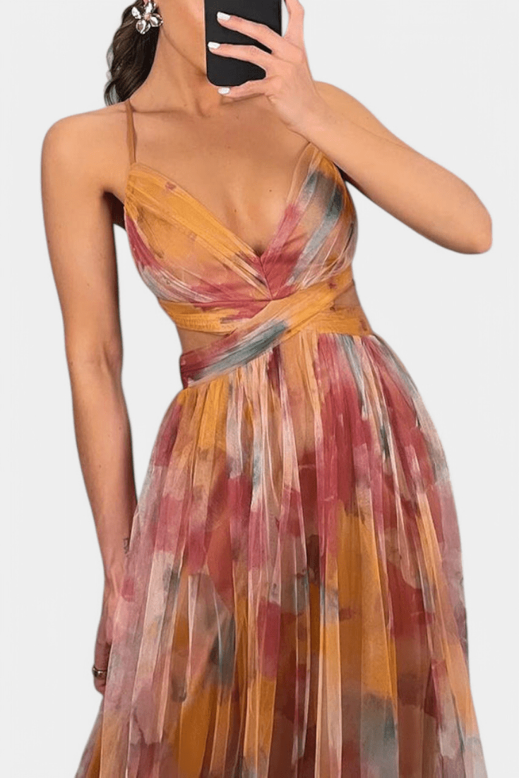 Athena | Watercolour Maxi Dress