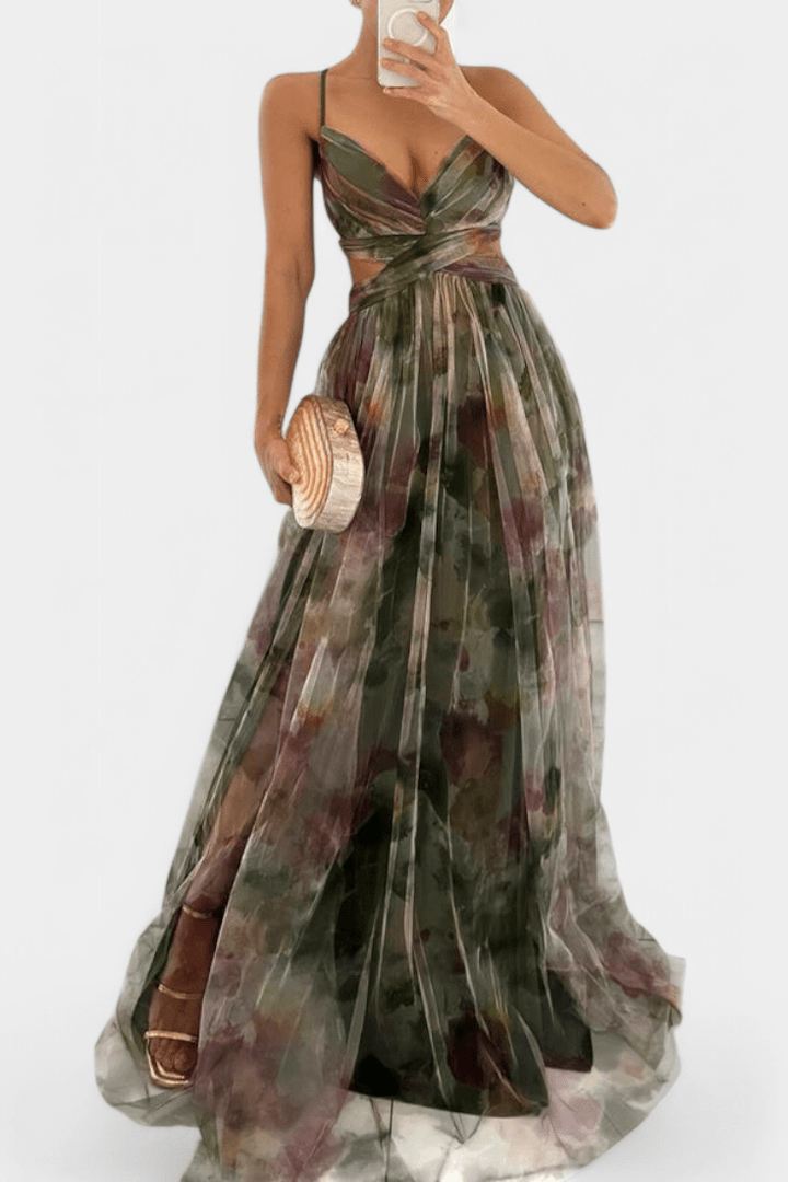 Athena | Watercolour Maxi Dress