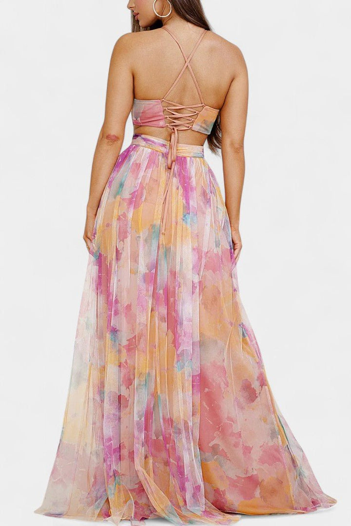 Athena | Watercolour Maxi Dress