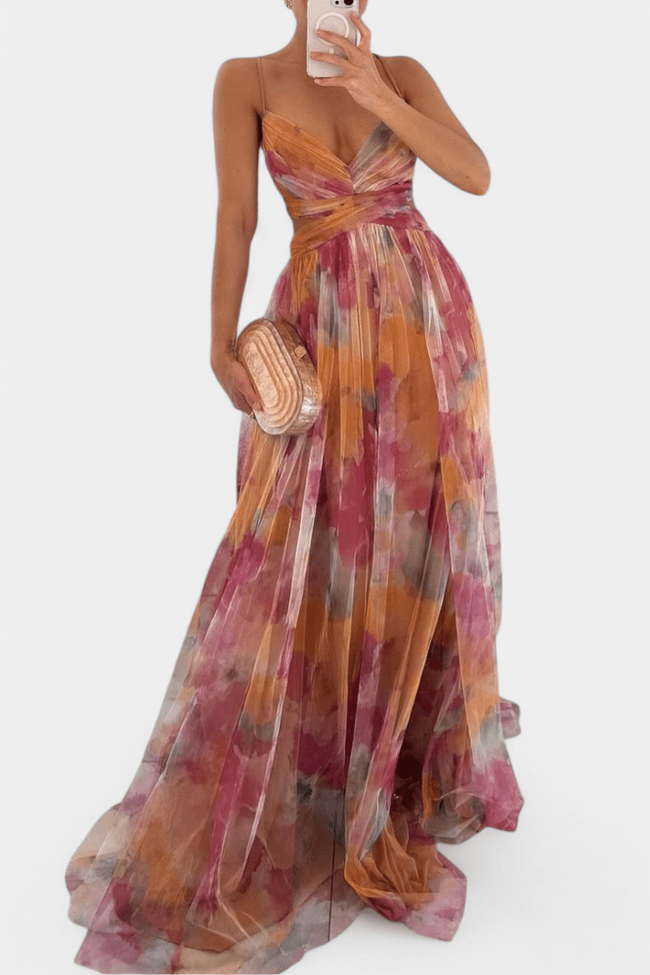 Athena | Watercolour Maxi Dress