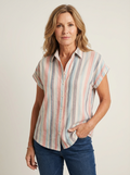 Luna | Casual Big Stripes Print Blouse