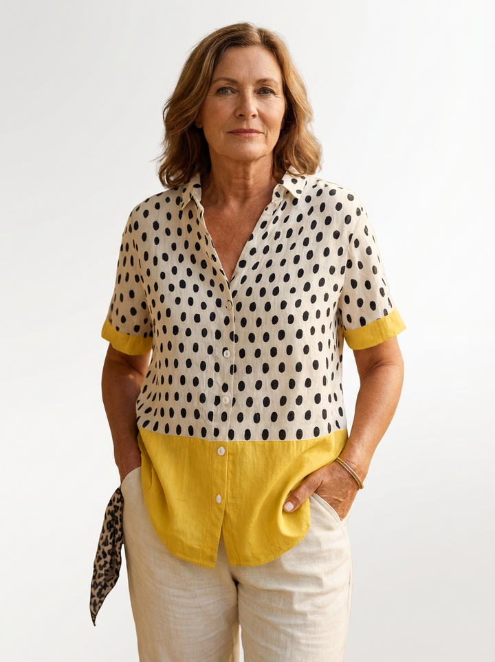 Zavi | Casual Dots Print Blouse