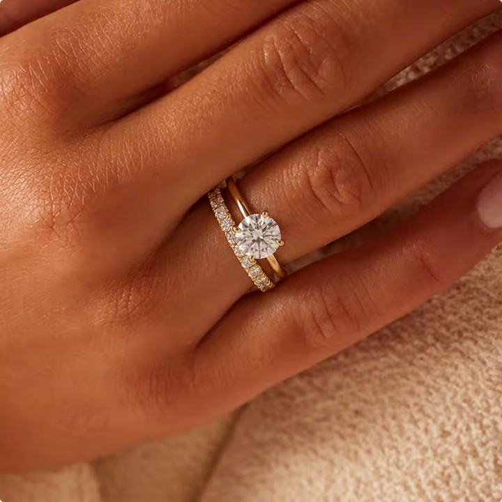 Vilma – Gold-Colored Ring Set