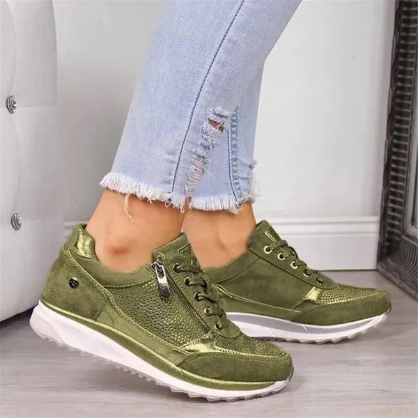 Darlene – Zip-Up Orthopedic Sneakers