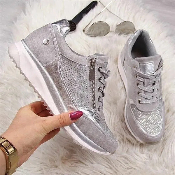 Darlene – Zip-Up Orthopedic Sneakers