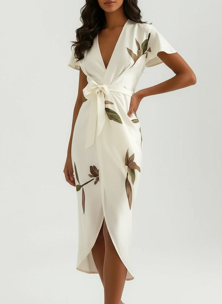 Rebecca | Elegant Wrap Midi Dress