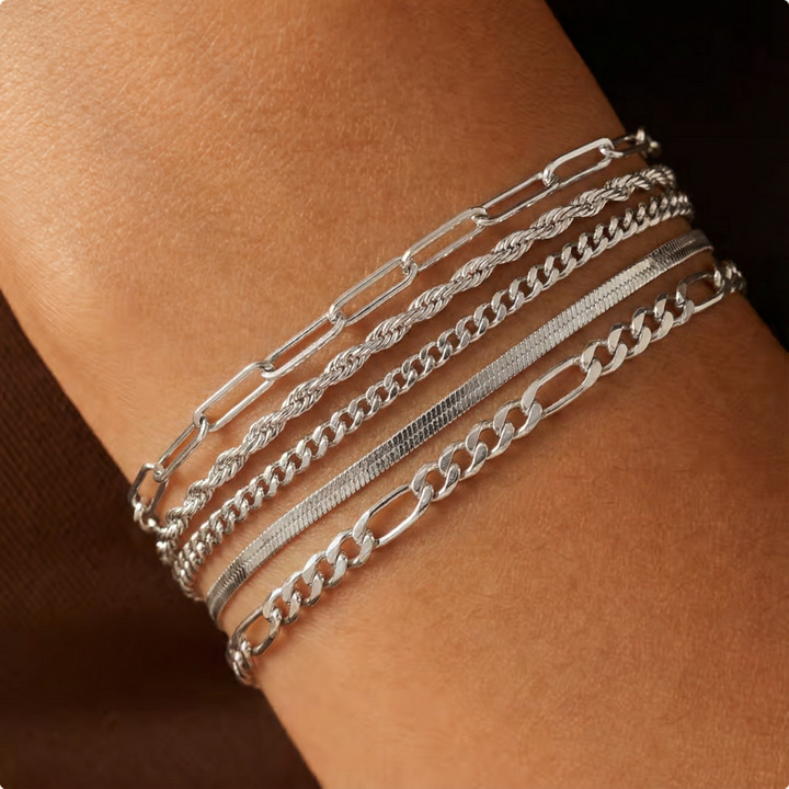 Ellen – Gold Bracelet Set