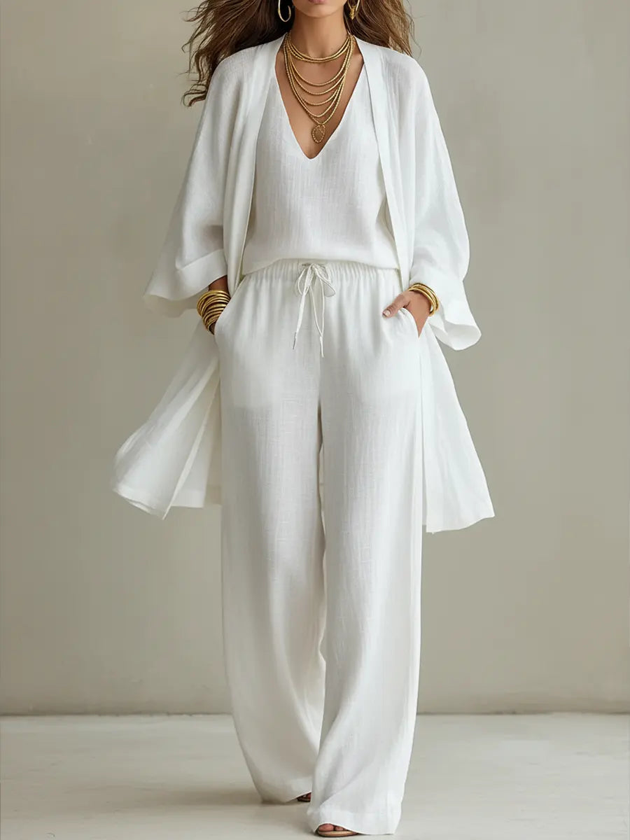 Elena - 3-Piece Linen Set