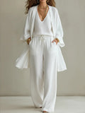 Elena - 3-Piece Linen Look Set