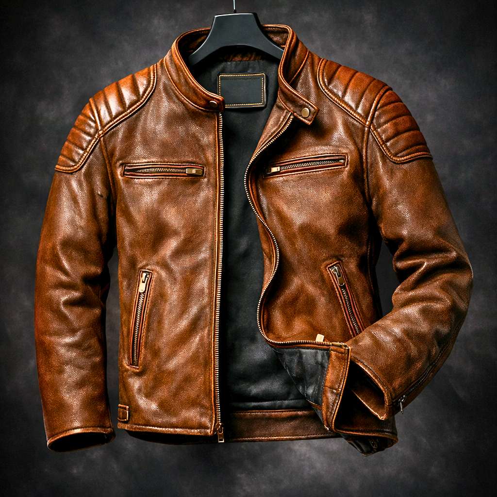 Alper - Premium Leather Moto Jacket
