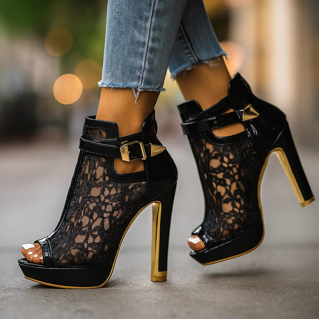 Cressia Lace Heels