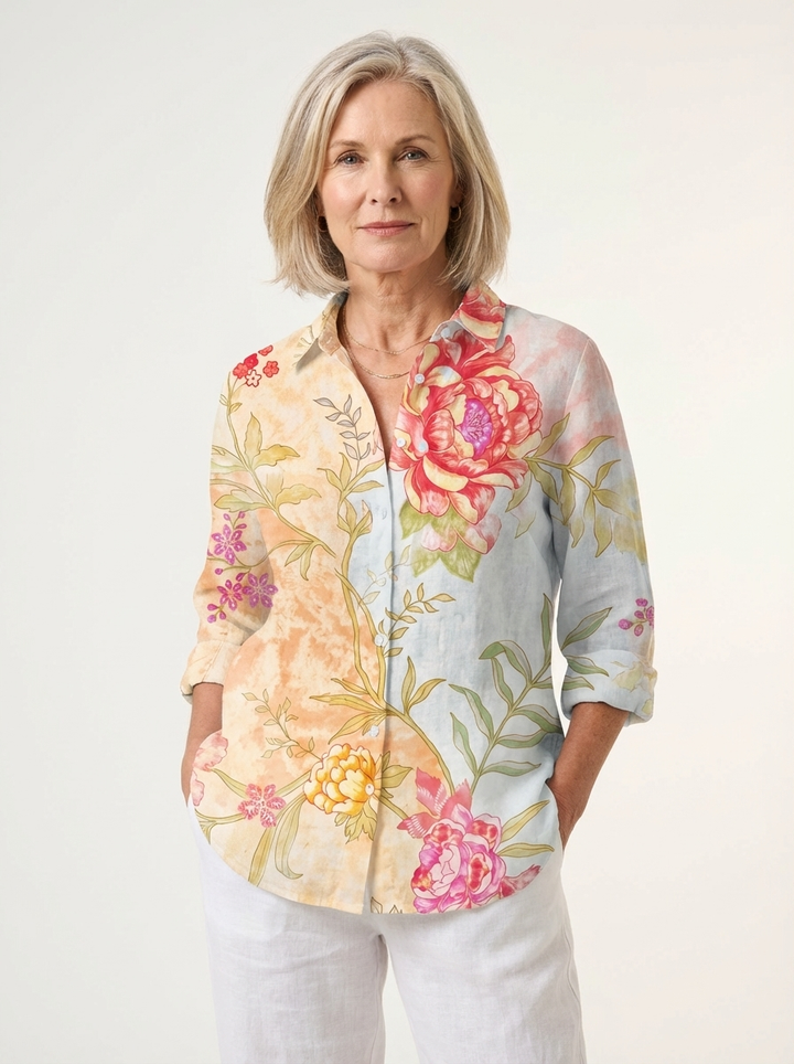 Liora | Sunset Petal Blouse