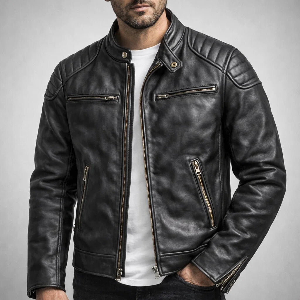 Alper - Premium Leather Moto Jacket
