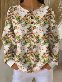 Mille | Cozy Sweater with Christmas Tree Pattern