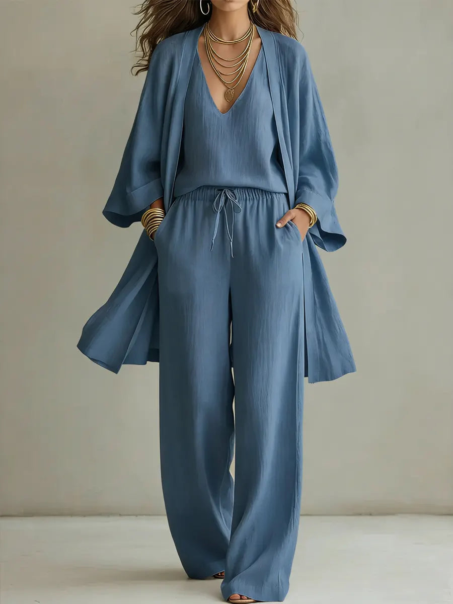 Elena - 3-Piece Linen Set