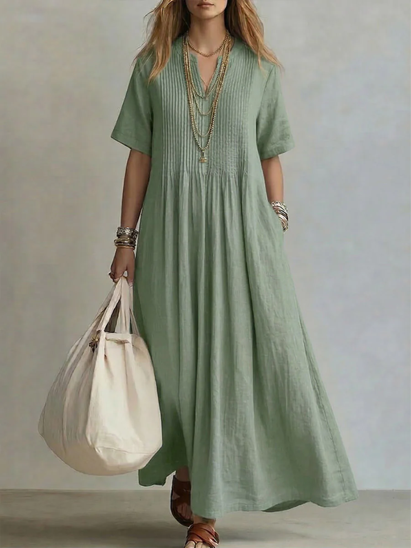 Lorena | Pleated Dress