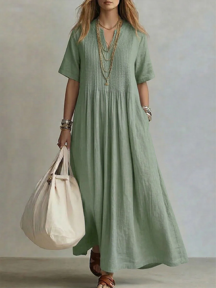 Lorena | Pleated Dress