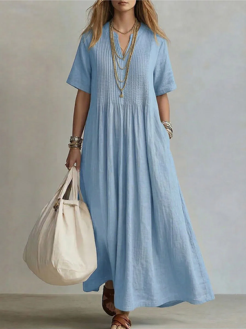Lorena | Pleated Dress