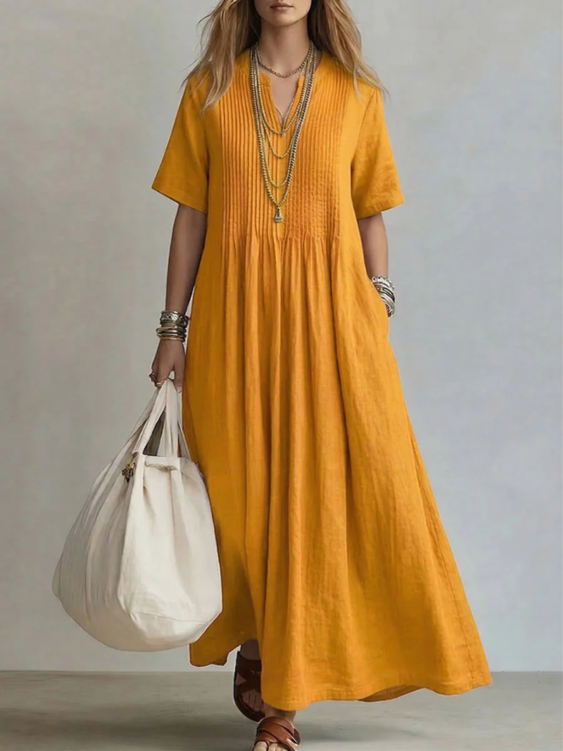 Lorena | Pleated Dress