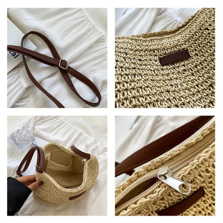 WHITE | Straw shoulder bag
