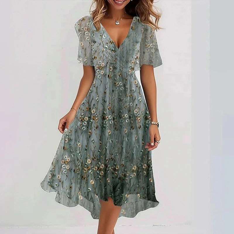 Denise | Elegant Colourful Dress