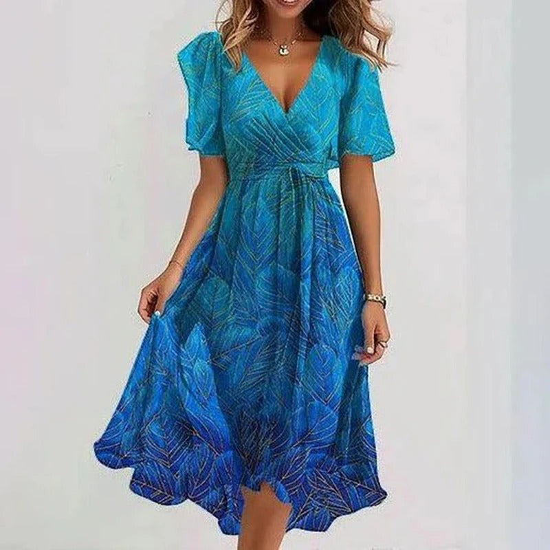 Denise | Elegant Colourful Dress