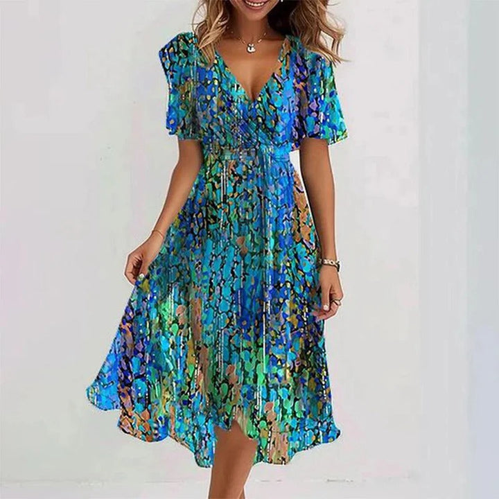 Denise | Elegant Colourful Dress