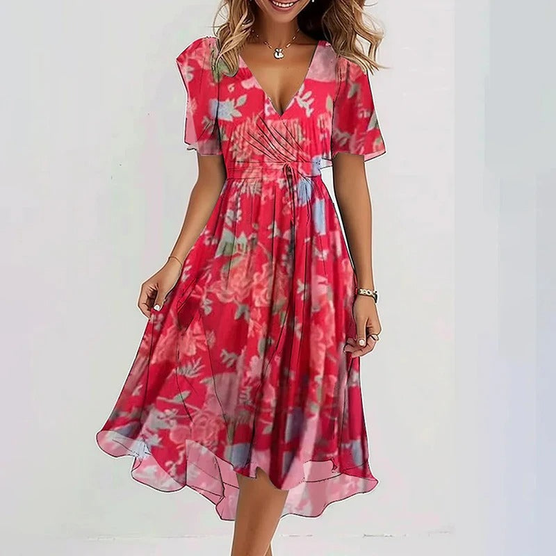 Denise | Elegant Colourful Dress