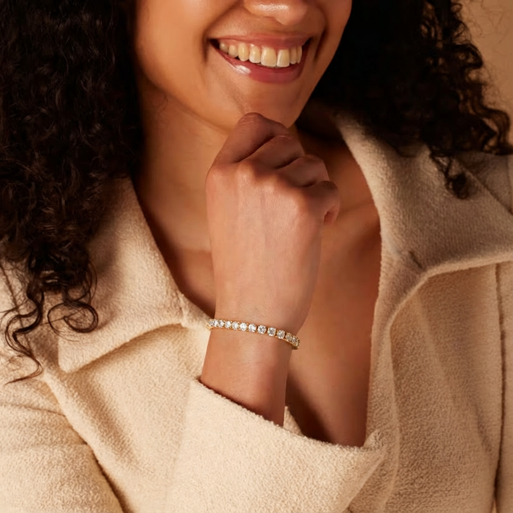Valeria – Tennis Bracelet with Moissanite