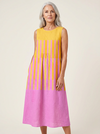 Lucy™ Sunset Stripe Midi Dress