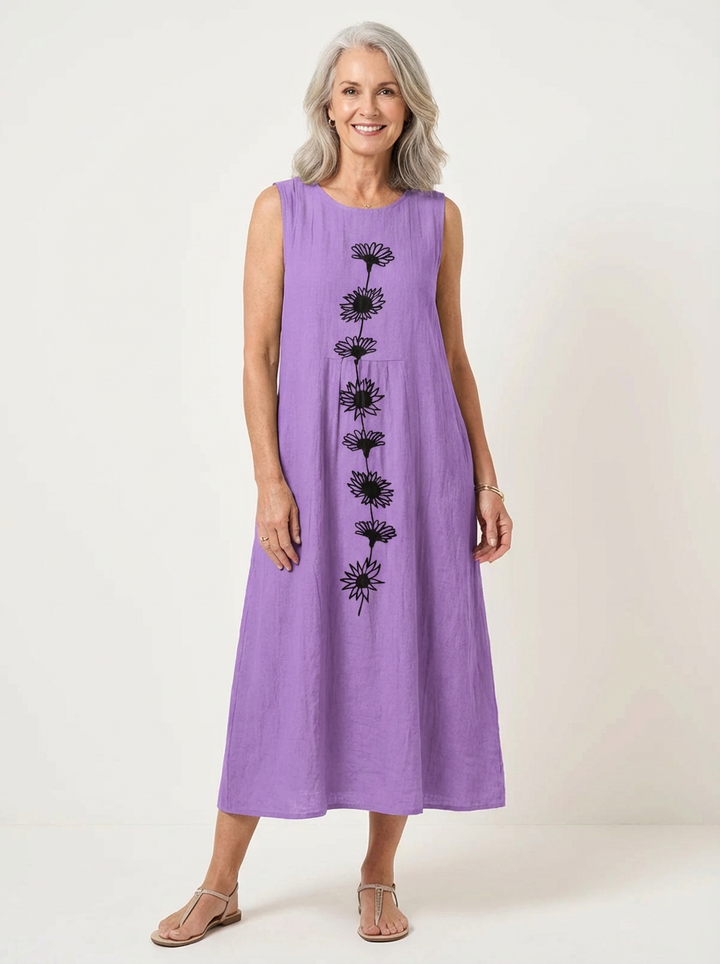 Emma™ Violet Bloom Midi Dress