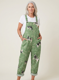 Comfortable Printed Overalls